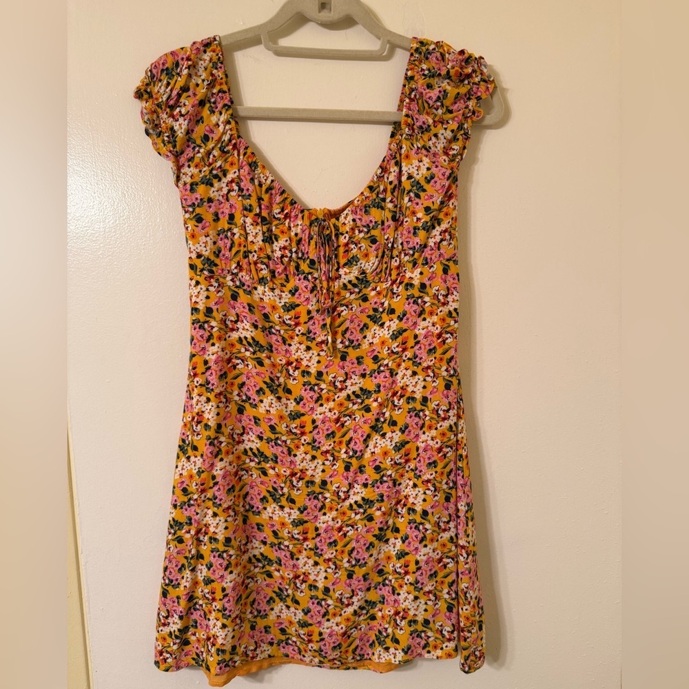 All in Favor Floral Mini Dress